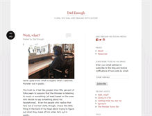 Tablet Screenshot of dad-enough.com